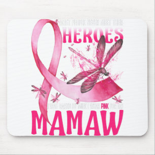 Alfombrilla De Ratón Mis Héroes Llevo Pink Para El Cáncer De Mama