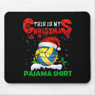 Alfombrilla De Ratón Mis Navidades Pajama Cute Xmas Encende Santa Volle
