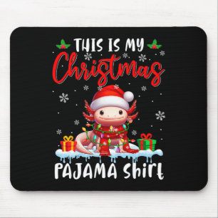 Alfombrilla De Ratón Mis Navidades Pajama Santa Axolotl Animales Navida