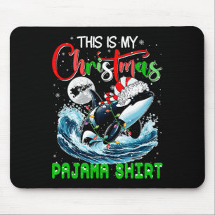 Alfombrilla De Ratón Mis Navidades Pajama Santa Orca Lover Ki