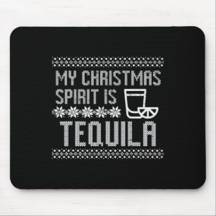 Alfombrilla De Ratón Mis Navidades son espíritus Tequila Graciosos Homb