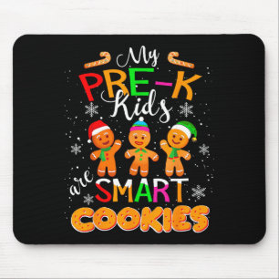 Alfombrilla De Ratón Mis niños de pre-k son galletas inteligentes Navid