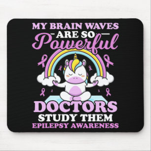 Alfombrilla De Ratón Mis Olas Cerebrales Son Médicas Tan Poderosos Que