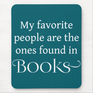 Alfombrilla De Ratón Mis personas favoritas se encuentran en libros