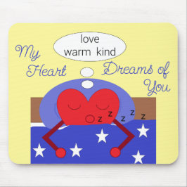Alfombrilla De Ratón Mis sueños de corazón contigo