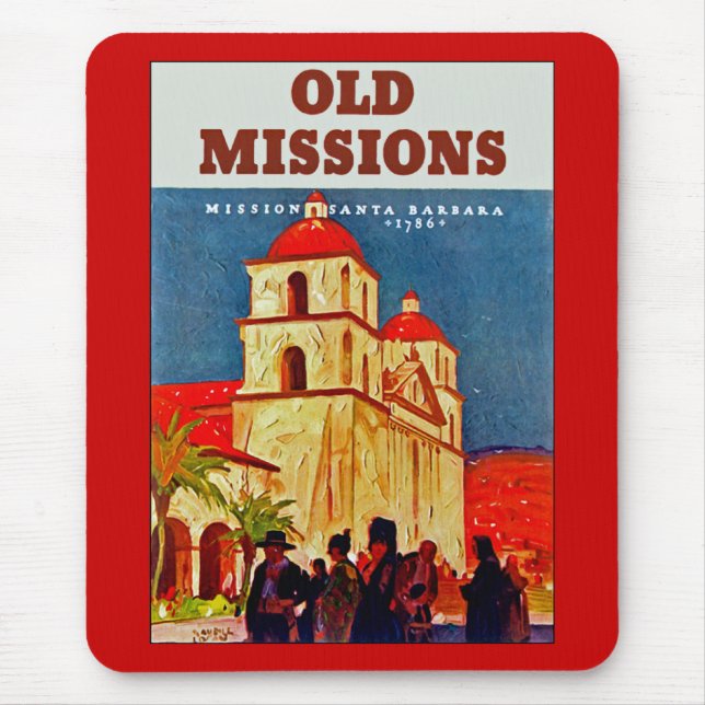 Alfombrilla De Ratón Misiones antiguas ~ Santa Bárbara (Frente)