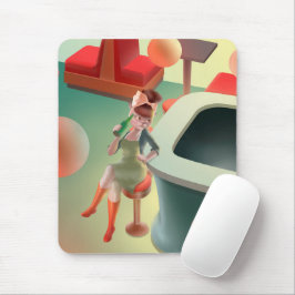 Alfombrilla De Ratón Miss Meow - Serie nocturna de bares