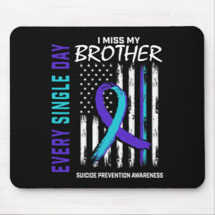 Alfombrilla De Ratón Miss Mi Hermano Suicidio Prevención de Conciencia