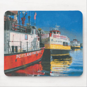 Alfombrilla De Ratón Miss Portland y ferris de la bahía de Casco