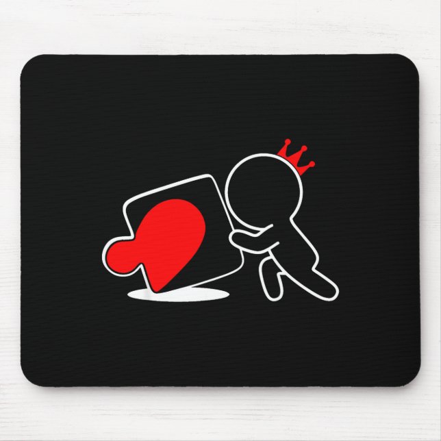 Alfombrilla De Ratón Missing Ece Heart Puzzle Couple Matching Valentine (Frente)