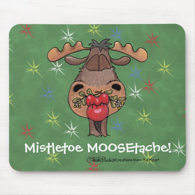 Alfombrilla De Ratón Mistletoe MOOSEtache (Frente)