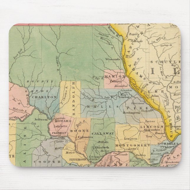 Alfombrilla De Ratón Misuri, Illinois (Frente)