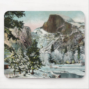 Alfombrilla De Ratón Mitad de hogar, Yosemite en Mousepad de invierno