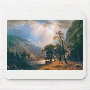 Alfombrilla De Ratón Mitad Dome Yosemite Valley de Albert Bierstadt, 18