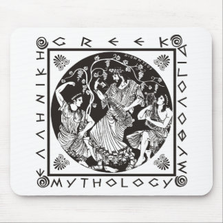 Alfombrilla De Ratón Mitología griega - negro