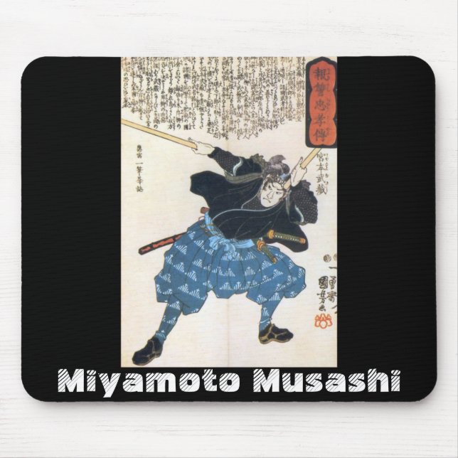 Alfombrilla De Ratón Miyamoto Musashi que pinta C. 1800's (Frente)