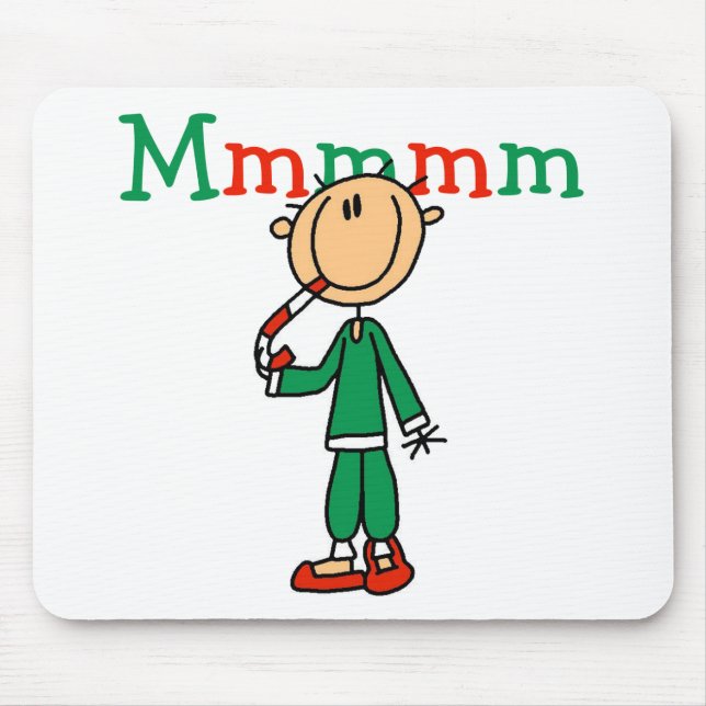 Alfombrilla De Ratón Mmmm Candy Canes camisetas y regalos (Frente)