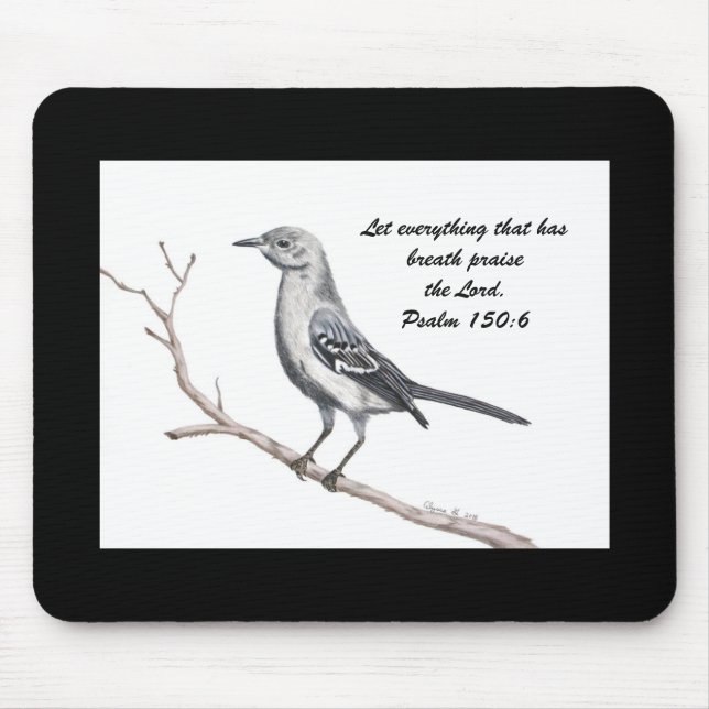 Alfombrilla De Ratón Mockingbird Inspirador Mousepad (Frente)