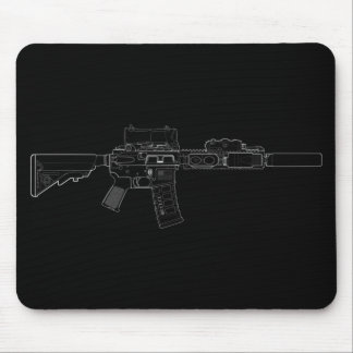 Alfombrilla De Ratón MOD 0 Mousepad negro de CQBR MK18