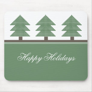Alfombrilla De Ratón Mod Christmas Trees Holiday Mousepad