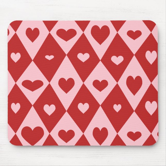 Alfombrilla De Ratón Mod Corazones de San Valentín (Frente)