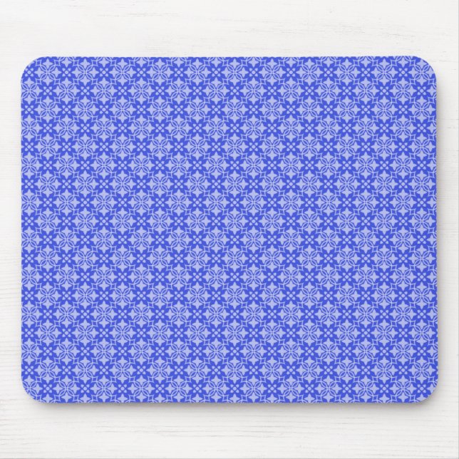 Alfombrilla De Ratón Moda azul brillante Mousepad (Frente)