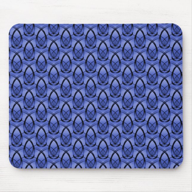 Alfombrilla De Ratón Moda azul real Adelante Mousepad (Frente)