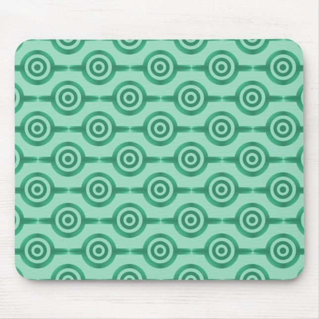 Alfombrilla De Ratón Moda de moda verde marino Mousepad (Frente)