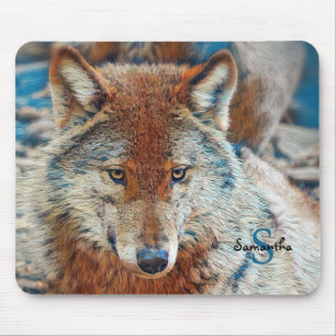 Alfombrilla De Ratón Moda del ratón Wolf