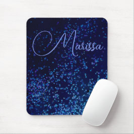 Alfombrilla De Ratón Moda divertida confetti azul personalizado