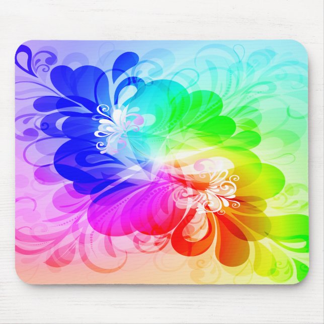 Alfombrilla De Ratón Moda floral 5 Mousepad (Frente)