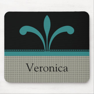 Alfombrilla De Ratón Moda floral Mousepad, Verde azulado