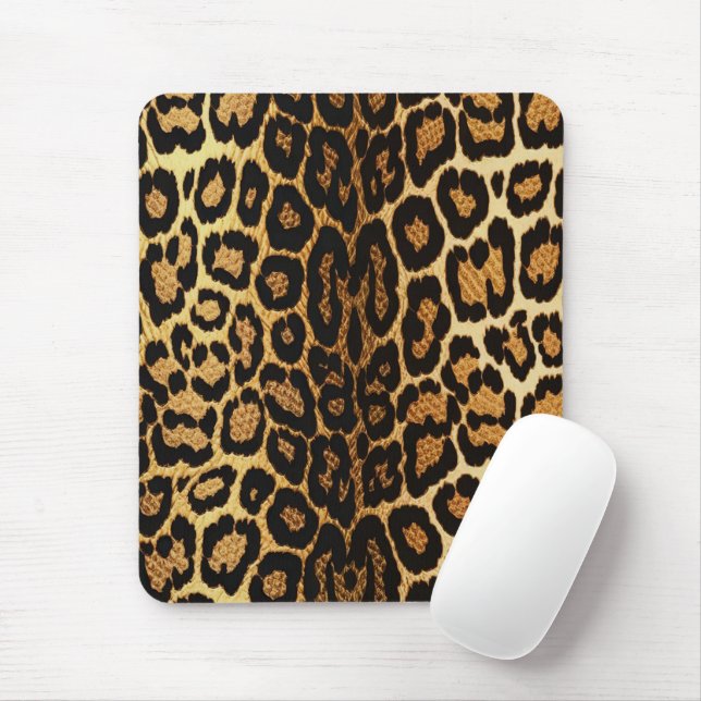 Alfombrilla De Ratón Moda Golden Leopard 🐆 (Con ratón)