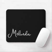 Moda moderna de nombres negro y blanco
