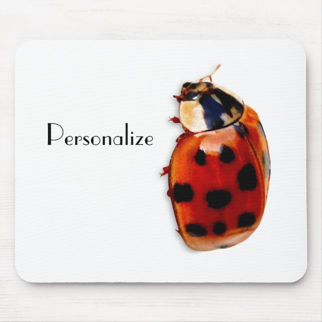 Alfombrilla De Ratón Moda Pared Ladybug con nombre (Frente)