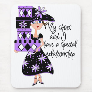 Alfombrilla De Ratón Moda púrpura Mousepad