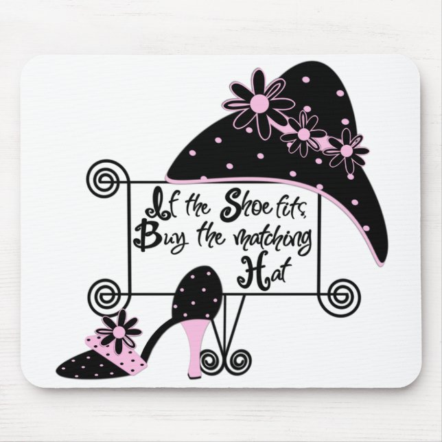 Alfombrilla De Ratón Moda rosa Mousepad (Frente)