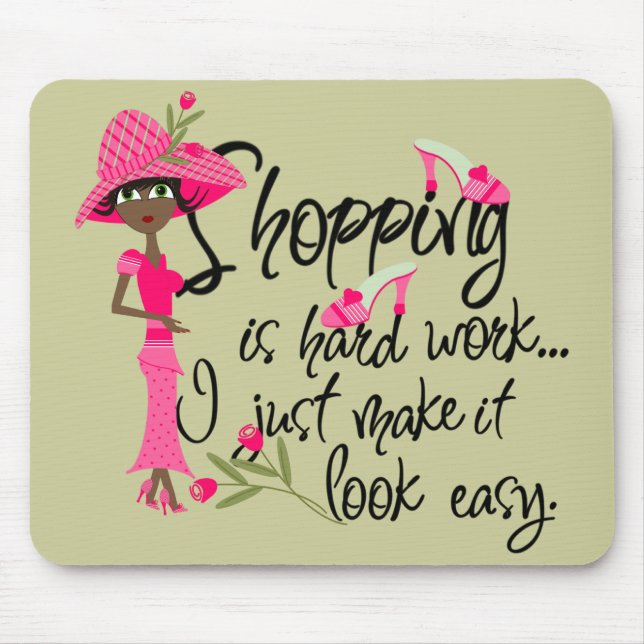 Alfombrilla De Ratón Moda rosa oscuro Mousepad (Frente)