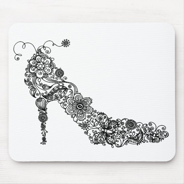 Alfombrilla De Ratón Moda Shoe ~ Mousepad (Frente)