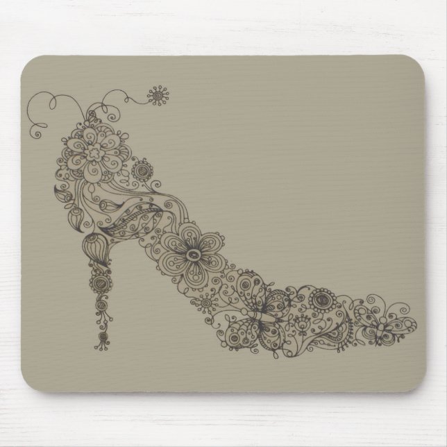 Alfombrilla De Ratón Moda Shoe ~ Mousepad (Frente)