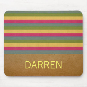 Alfombrilla De Ratón Moda Textured Stripes Mousepad