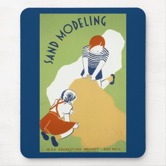 Alfombrilla De Ratón Modelado de arena (Frente)