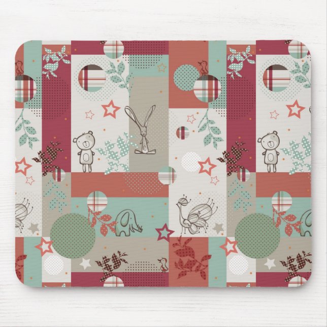 Alfombrilla De Ratón Modelo 2 del edredón del bebé (Frente)