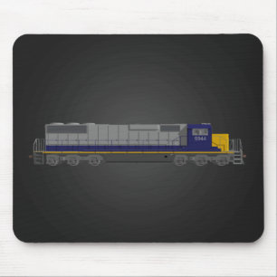 Alfombrilla De Ratón Modelo 3D: Motor de tren: ferrocarril: Mousepad