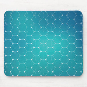 Alfombrilla De Ratón Modelo azul de la DNA del trullo
