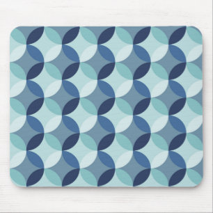 Alfombrilla De Ratón Modelo azul del círculo