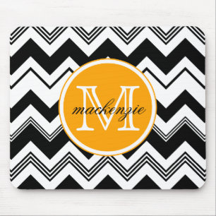 Alfombrilla De Ratón Modelo blanco negro conocido de Chevron del