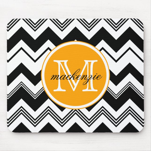 Alfombrilla De Ratón Modelo blanco negro conocido de Chevron del (Frente)