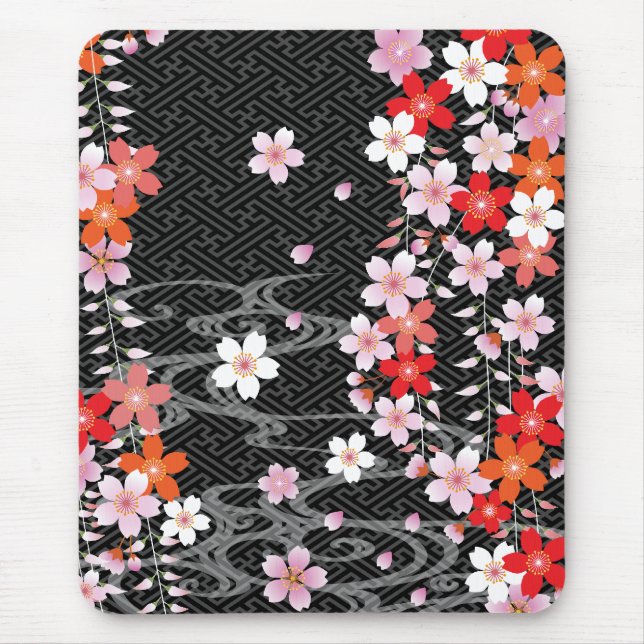 Alfombrilla De Ratón Modelo clásico Mousepad del kimono de Sakura (Frente)