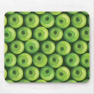 Alfombrilla De Ratón Modelo con las manzanas verdes